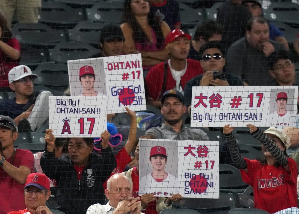 Japanese fans flock to see Ohtani's Angels